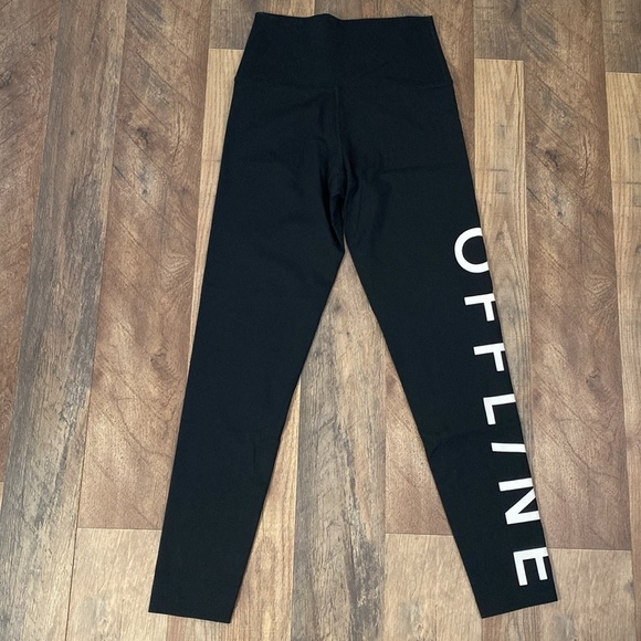 American Eagle Aerie OFFLINE Real Me High Waisted Graphic Legging Black Size M - Picture 4 of 10